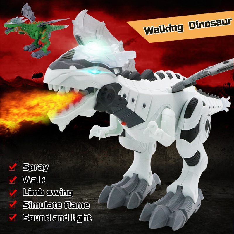 Mist Spraying Robot Dragon Toy – Walking Dinosaur Fire Breathing Water Spray with Lights & Realistic Sounds