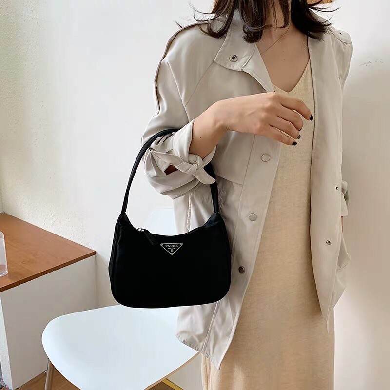 (Túi Kẹp Nách) Prada Thời Trang Hàng Xuất Dư👜