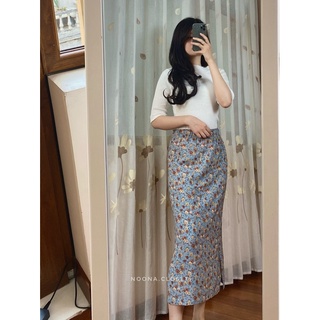 Floral midi skirt - Chân váy midi hoa