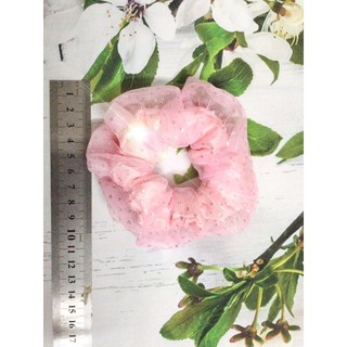 Dây cột tóc vải scrunchies 2 lớp (size 11 cm)