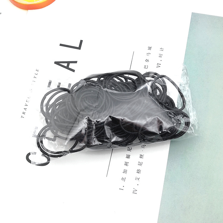 Set 50 Dây Thun Buộc Tóc Nhiều Màu Cho Bé Gái