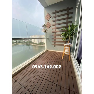 Vỉ sàn gỗ nhựa ngoài trời - Lót Sàn Ban Công, kt 30x30cm, nhận thi công