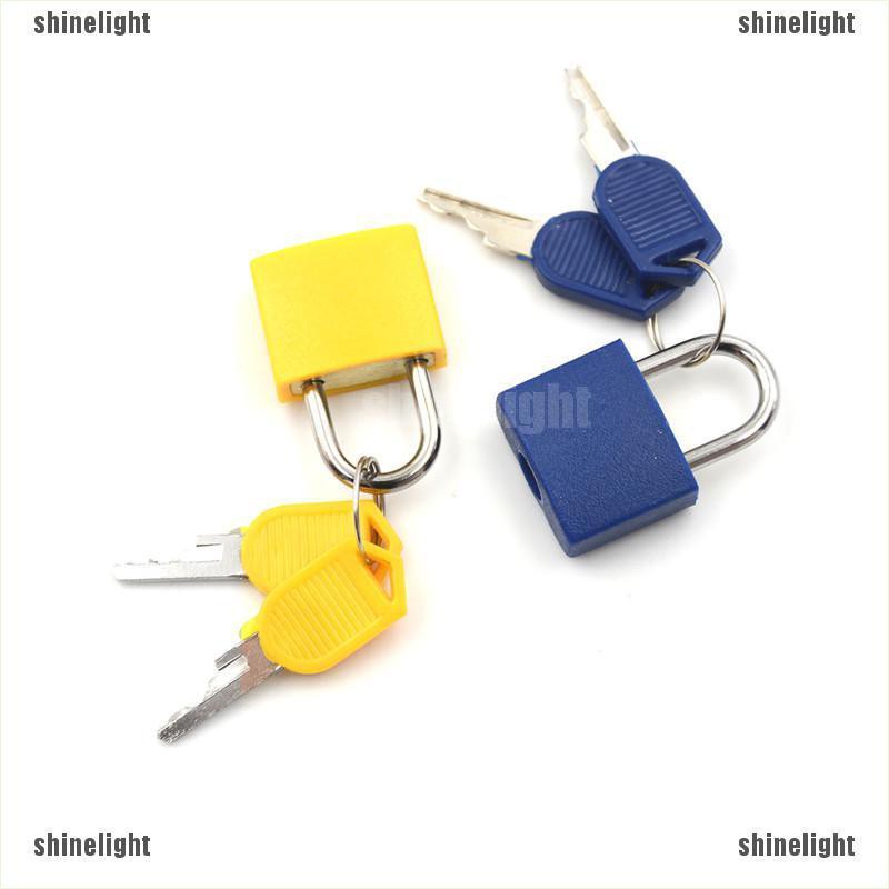 Ổ Khóa Hành Lý Mini Bằng Thép Không Gỉ Kèm 2 Khóa