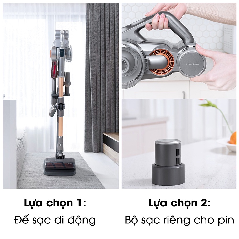 [Mã ELHA10 giảm 6% đơn 5TR] Máy hút bụi cầm tay không dây JIMMY H9 Pro Vacuum Cleaner 25000PA Linh hoạt chính hãng