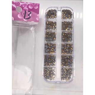 Đá chân keo mix size đính móng tay