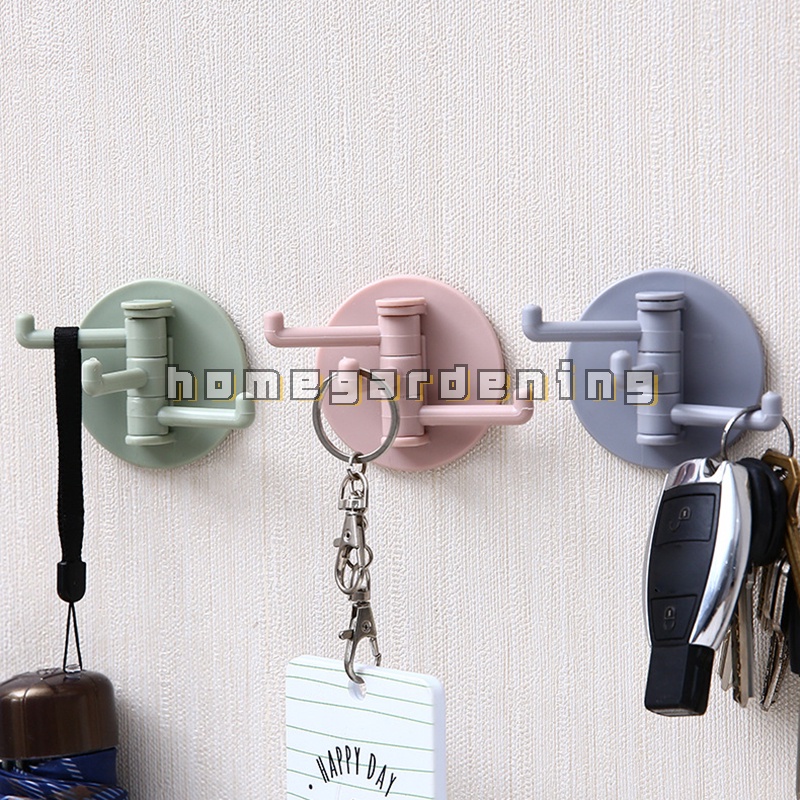 Móc dán tường treo đồ có thể xoay sử dụng tiện lợi cho nhà bếp