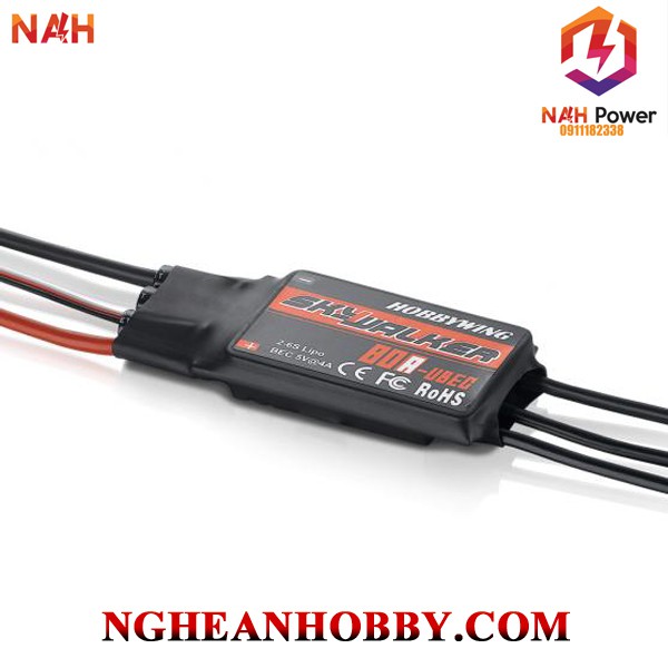 ESC điều tốc Skywalker 40A/50A/60A/80A V2 chính hãng