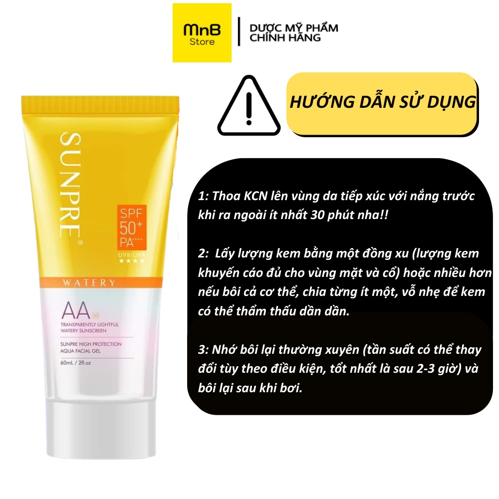 Kem chống nắng  Mona Frema Sunpre AA - DD SPF50 60ml