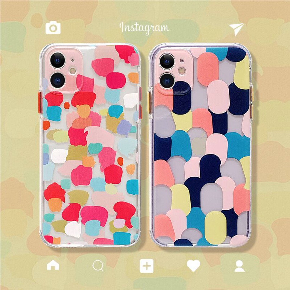 Ốp điện thoại mềm họa tiết hoạt hình nhiều màu dành cho Iphone 11 12 Pro 12pro Max 7 8 Plus 12mini X Xs Max Xr | BigBuy360 - bigbuy360.vn