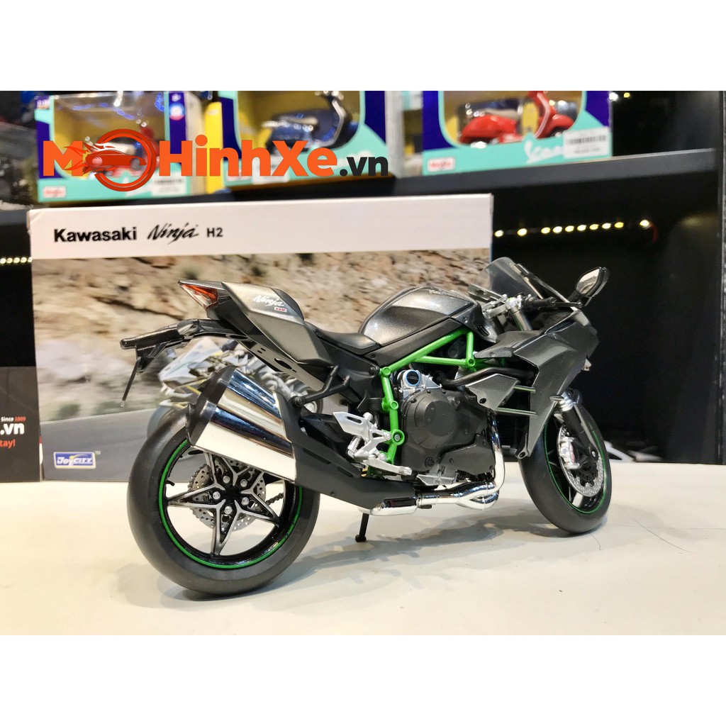 [Mã SRBACK010912 hoàn 20K xu đơn 50K] MÔ HÌNH XE KAWASAKI NINJA H2 1:12 AUTOMAXX