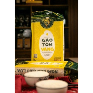 Gạo Tôm Vàng ST25 Hữu Cơ (5kg)