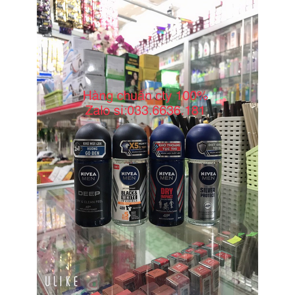 lăn ngăn mùi nam NIVEA 50ml [chuẩn hàng cty 100%]