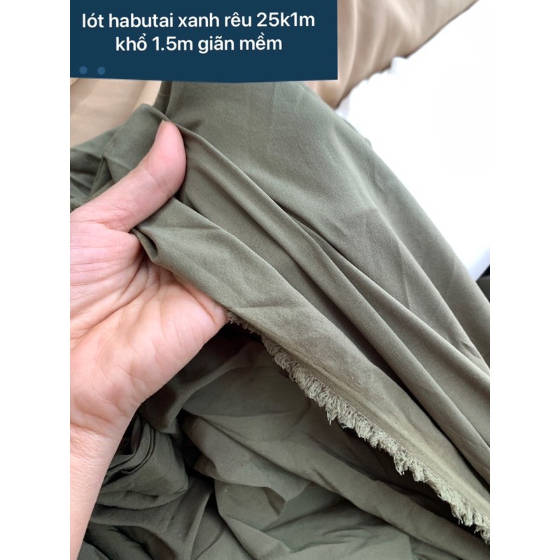 Vải Lót Habutai chất lượng Loại I dày dặn chứ không mỏng dính chuyên lót cho Ren, váy siêu đẹp (27k. 1mi | BigBuy360 - bigbuy360.vn