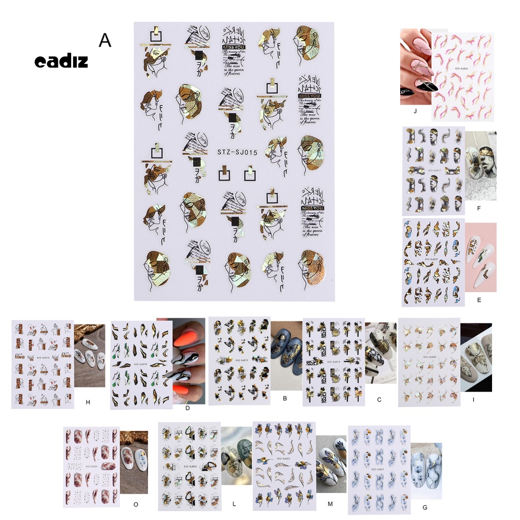 Miếng Dán Trang Trí Móng Tay Lấp Lánh Thời Trang