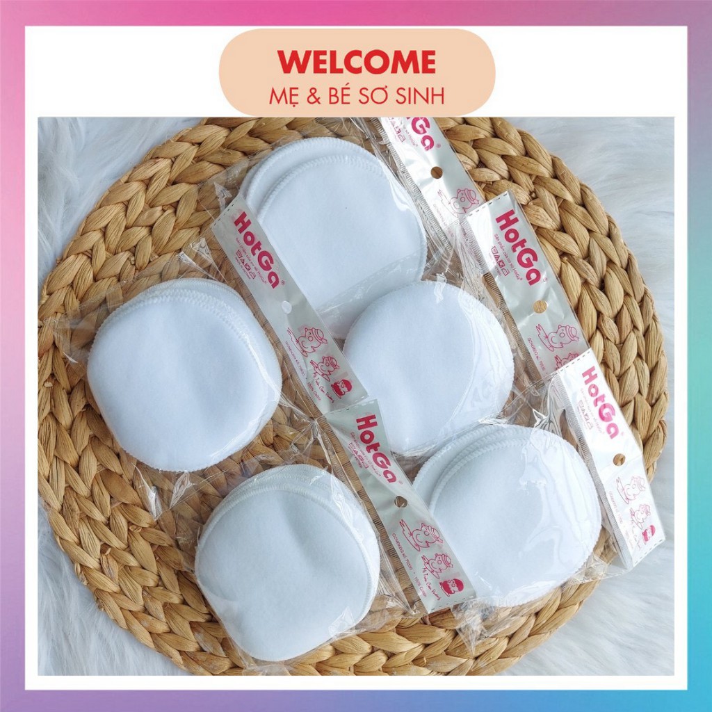 LÓT THẤM SỮA ⚡️FREESHIP⚡️ Túi 4 Miếng Lót Thấm Sữa Hotga Giặt Được Cho Mẹ Sau SInh