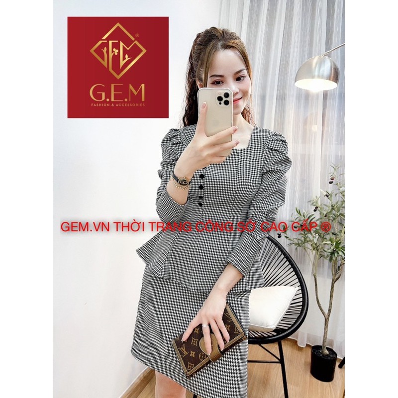 [BÁN BUÔN&LẺ] Đầm rời nữ - váy ôm body dáng peplum che bụng mỡ hiệu quả - tôn dáng sang trọng thời trang lịch sự GEM.VN