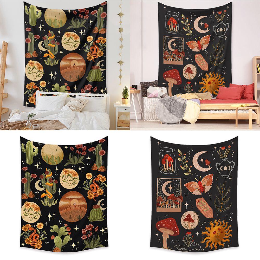 KUNHEV Phụ Kiện Treo Tường Trang Trí Hình Trăng Sao Phong Cách Hippie