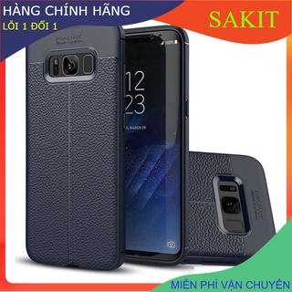 ỐP LƯNG VÂN DA CAO CẤP AUTO FOCUS CHO SAMSUNG S8 - SAMSUNG S8 PLUS ( S8+ )