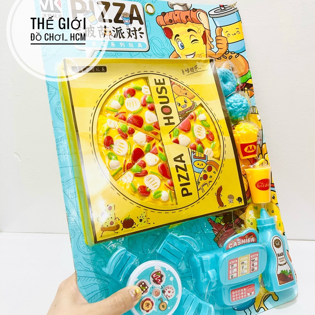 [HOT] Vỉ đồ chơi pánh piza siêu dễ thương dành cho bé yêu thích bày bàn tiệc.