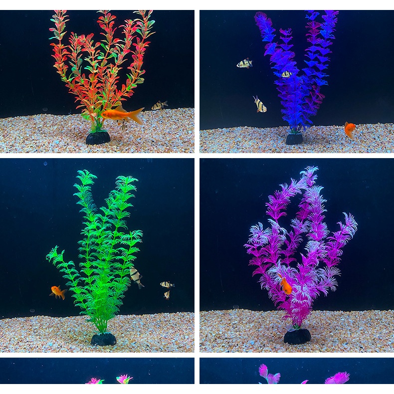 Set 27 Cây Nhựa Nhân Tạo Trang Trí Bể Cá