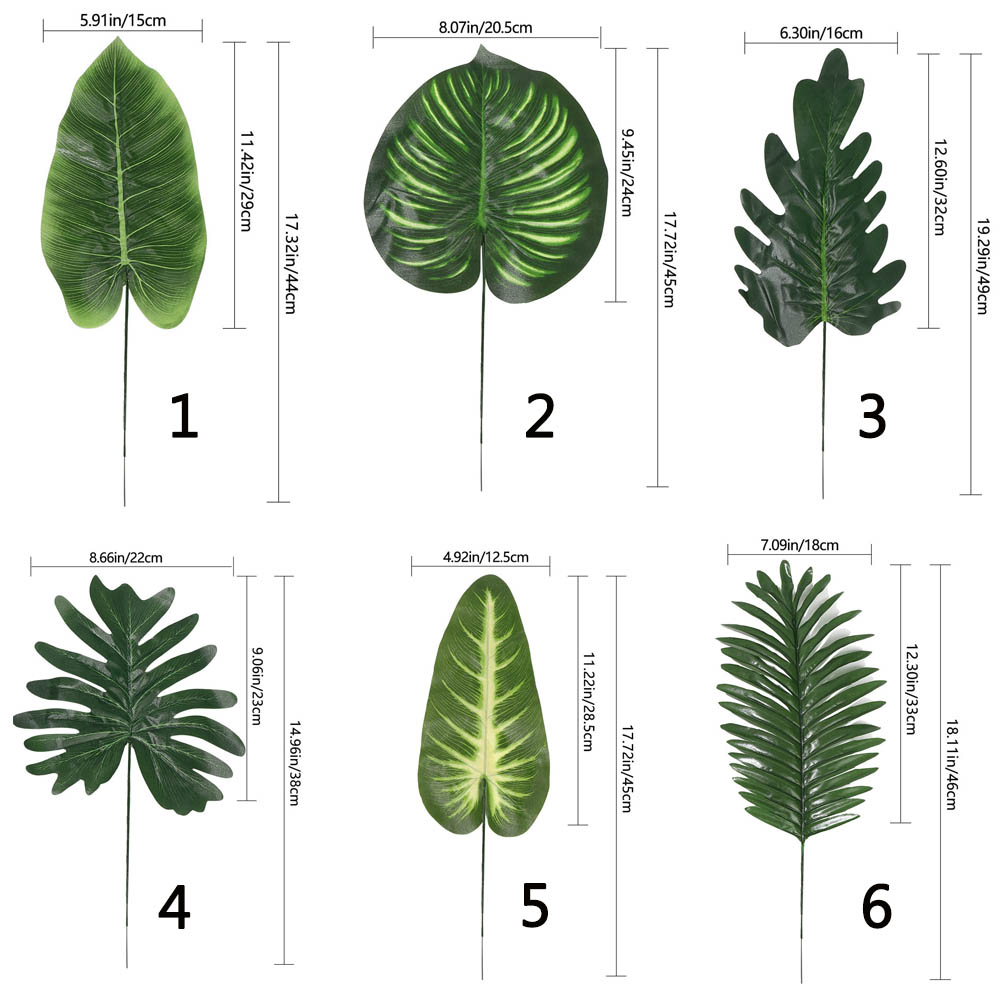 2 Lá Cọ Giả Trang Trí Nhà Cửa