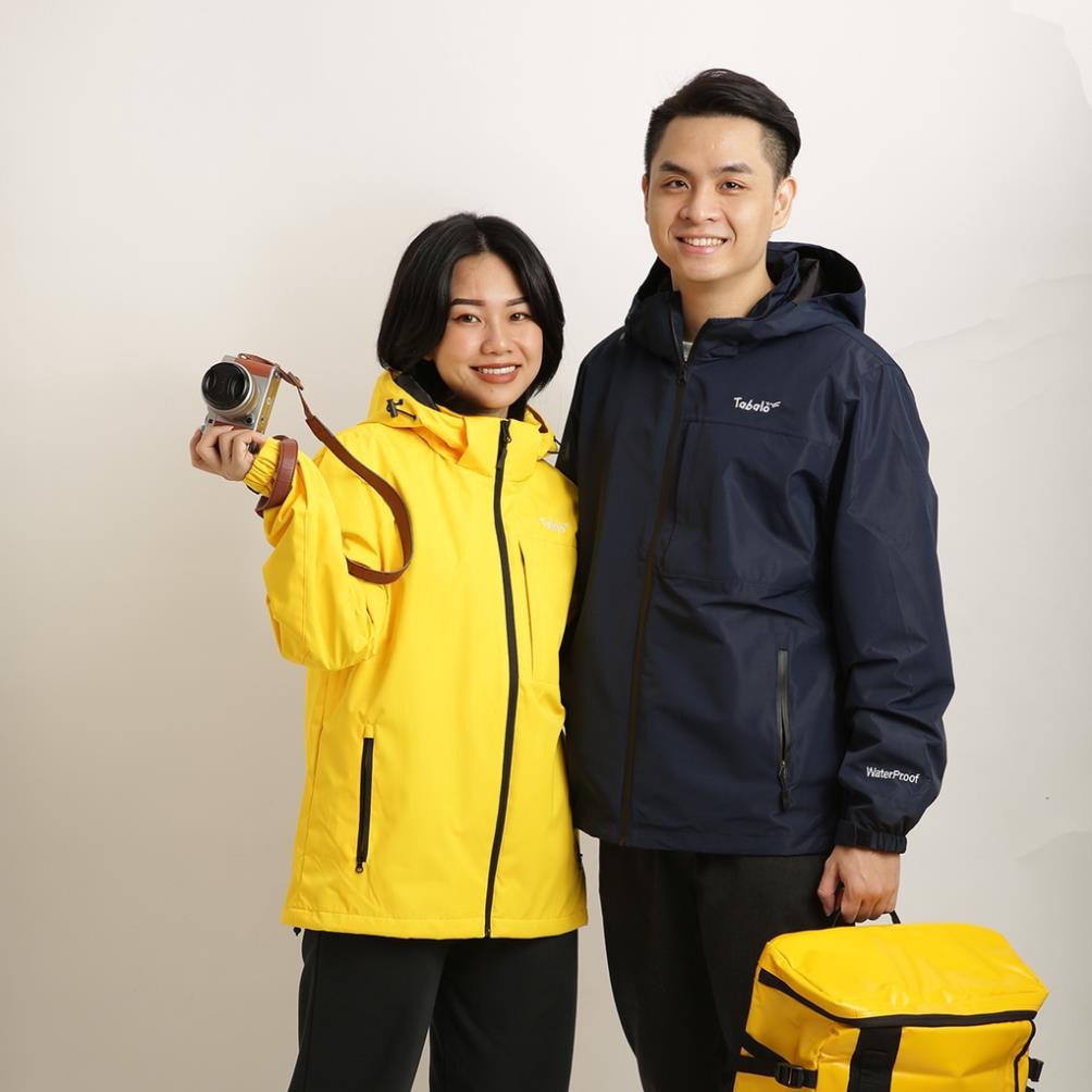12.12 Áo Khoác Gió Nam Nữ Tabalo Waterproof, Áo 2 Lớp Chống Nước, Cản Gió, Thông Thoáng, Thấm Hút Mồ