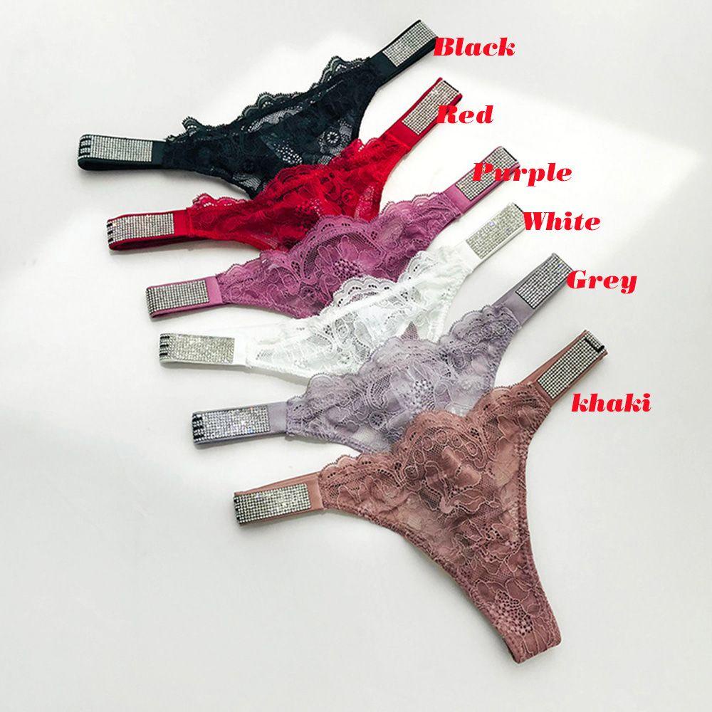 Quần Lót Phối Ren Chữ Cái Quyến Rũ Cho Nữ|Quần Lót Cạp Thấp