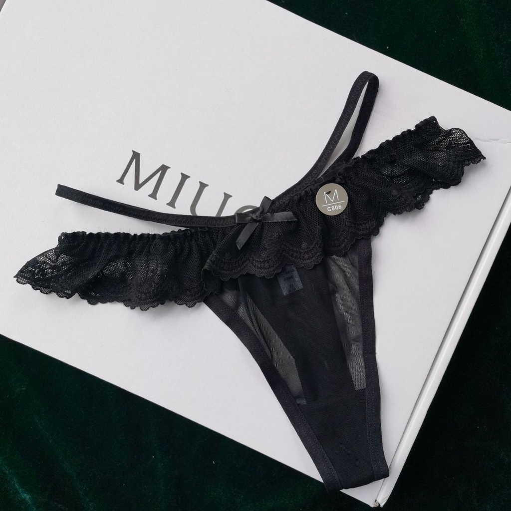 [L / M] Quần Lót Liền Mạch Dải Ren ST047#- 8773 Quần Lót Thoáng Khí Mềm Mại Lưng Thấp Thoáng Khí Không Để Lại Dấu Vết Cho Nữ