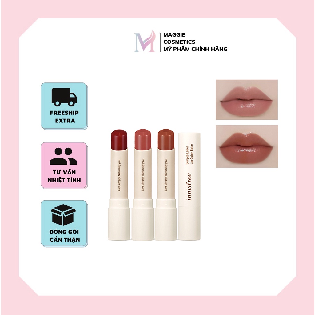 SON DƯỠNG CÓ MÀU INNISFREE SIMPLE LABEL LIP COLOR