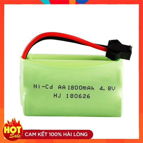 Pin Sạc Dung Lượng Cao Cho Xe Ô tô - Tàu Thủy Điều Khiển 4.8V 1800mAh