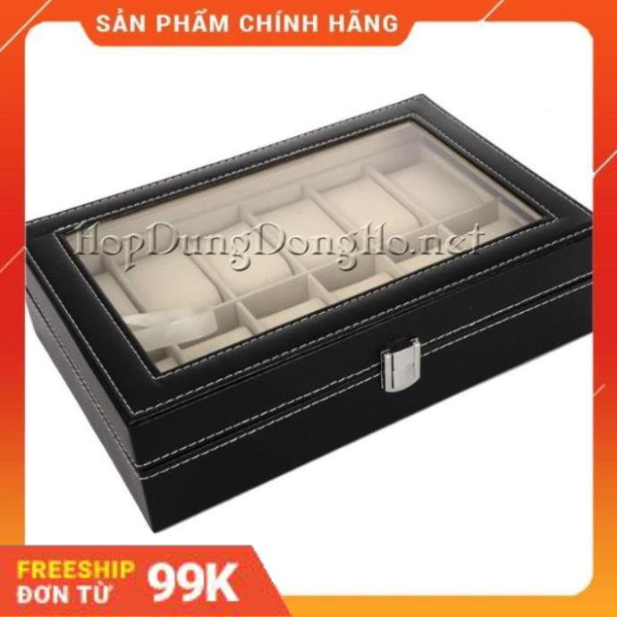 [Giảm 50%]  Hộp Đựng Đồng Hồ, Nhẫn, Hoa Tai & Kính Mát nhiều mẫu - Vỏ Da PU Cao Cấp