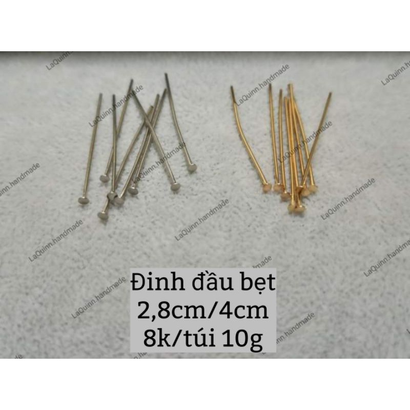 Đinh xâu hạt nhiều kiểu làm trang sức - nguyên liệu handmade