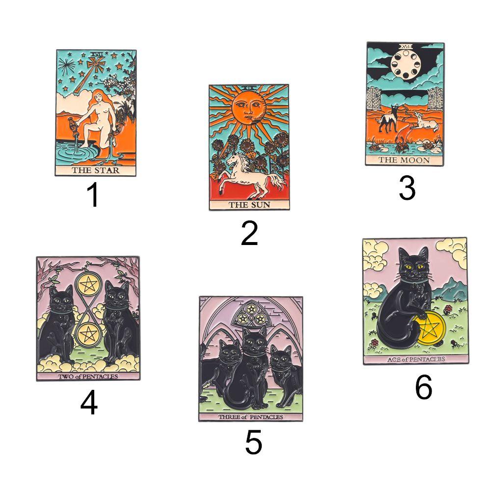 Ghim Cài Áo Hình Bài Tarot Thời Trang