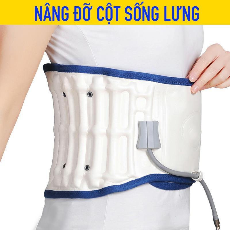 Đai Hơi Giảm Đau Lưng - Thoát Vị Đĩa Đệm Lumbar Support Decompression Belt