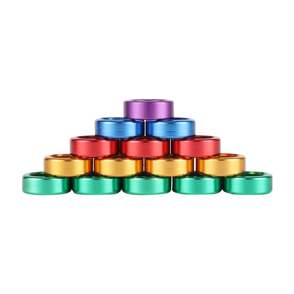 10 Vòng Nhôm Đeo Chân Chim Bồ Câu 8mm Hiện Có 6 Màu