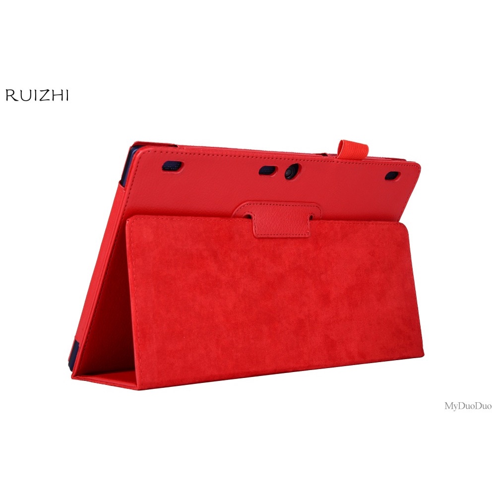 Vỏ máy tính bảng da PU đế Litchi thông minh cho Lenovo Tab 2 A10-70 A10 70 10.1