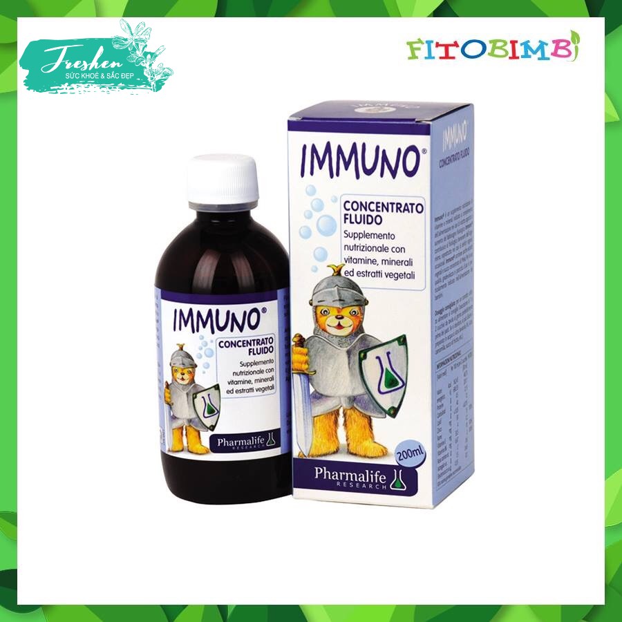 ✅ (CHÍNH HÃNG) Immuno bimbi tăng cường miễn dịch tự nhiên cho bé chai 200ml