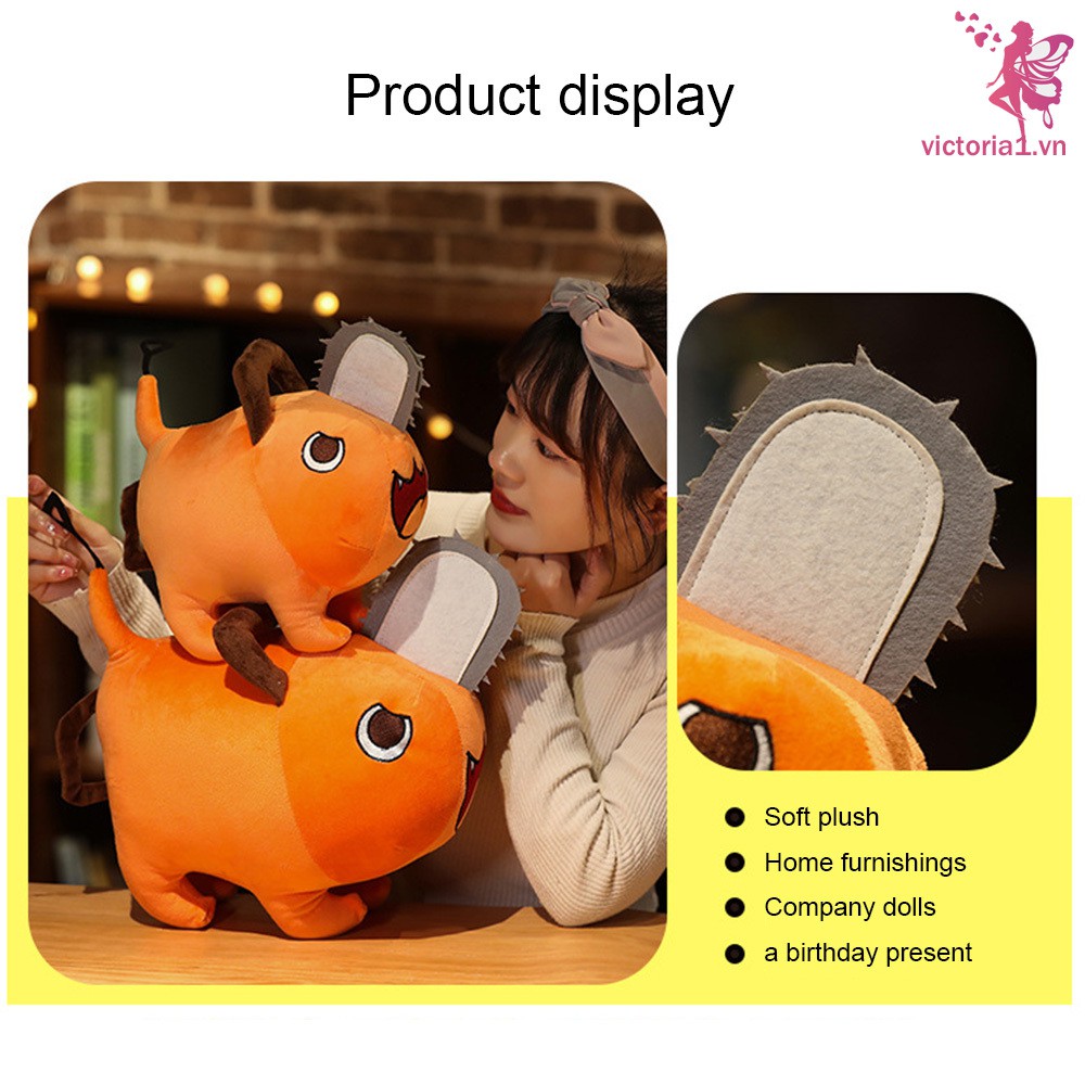 Chainsaw Man Manga Pochita Stuffed Dolls Throw Pillows Toys Denji Cosplay Plushie Plush Toys for Kids Adults