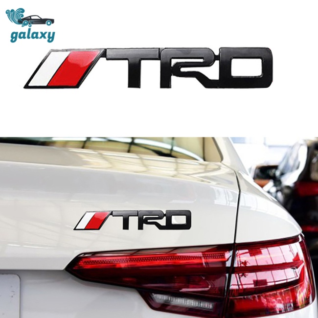 Galaxy Miếng Dán Logo TRD 3D Bằng Kim Loại Trang Trí Xe Hơi