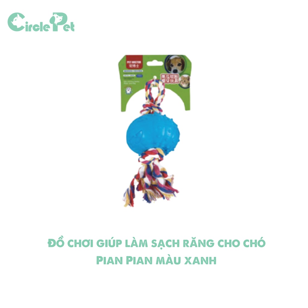 Đồ Chơi Cho Chó Pian Pian Bằng Cao Su Hình Bí Ngô Giúp Làm Sạch Răng - Circle Pet