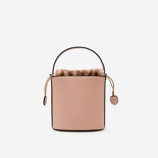 BUCKET BAG VIỀN LÔNG - SAT 0215 - MÀU HỒNG
