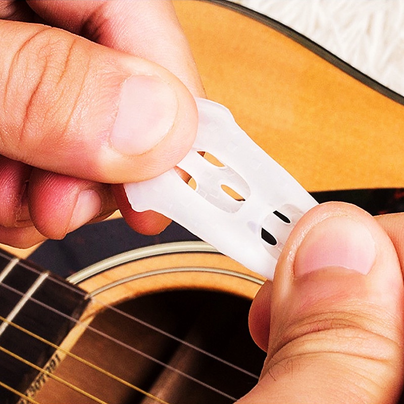 Set 5 găng ngón tay chống trượt hỗ trợ chơi đàn guitar tiện lợi