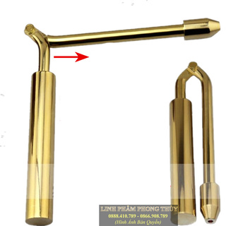 Thước Tầm Long gập đồng mạ vàng cao cấp