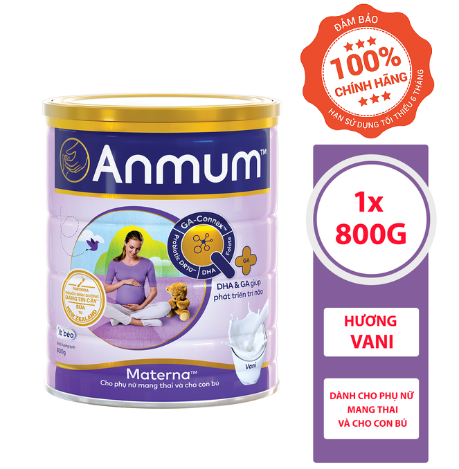 Sữa Bột Dành Cho Mẹ Bầu Anmum Materna Hương Vanilla 800g
