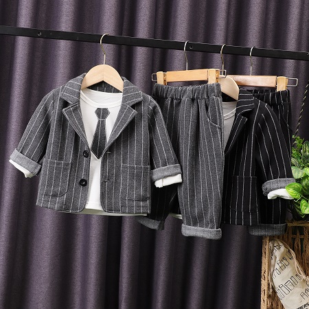 Set Bộ Vest Áo Cà Vạt Kèm Quần Cho Bé Trai Từ 1 Đến 4 Tuổi MINTSCLOSET Mint's Closet - TD4041