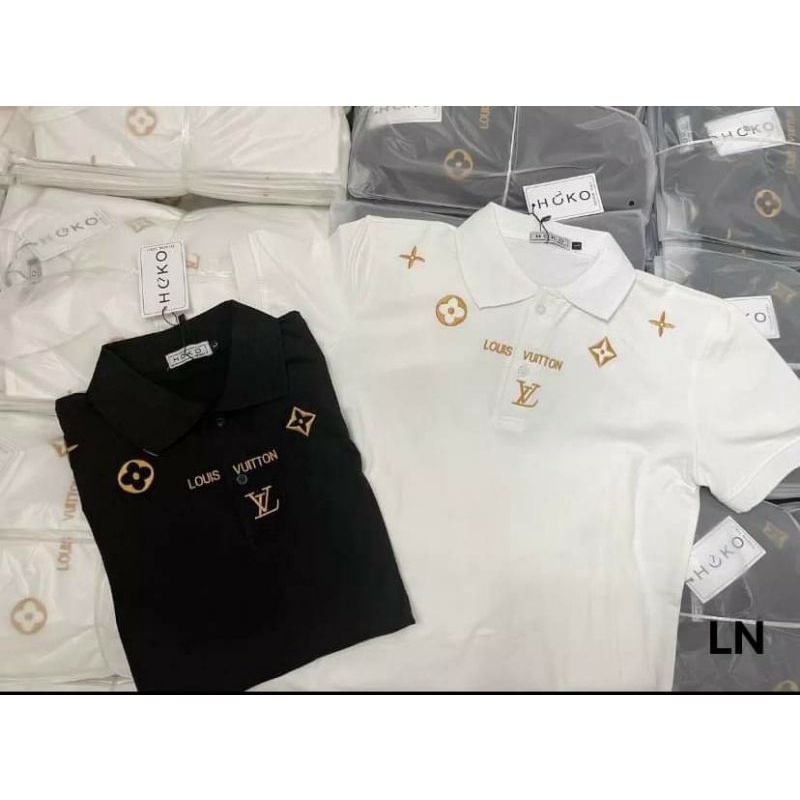 Áo polo lui ánh vàng