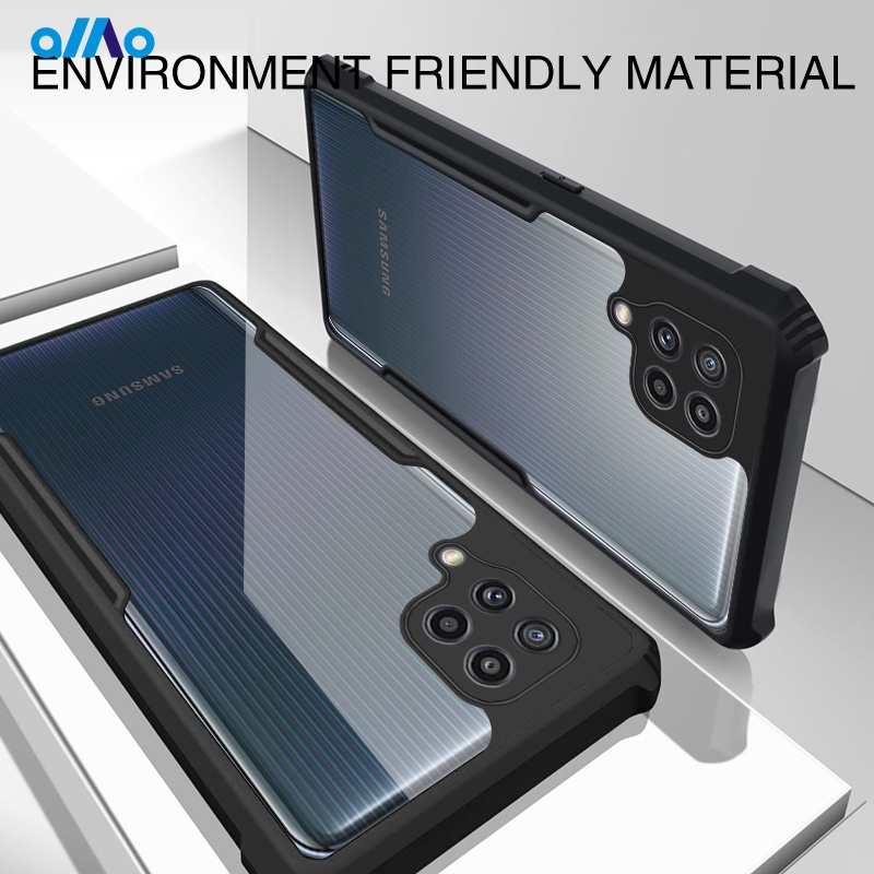 Ốp điện thoại bảo vệ camera lỗ nhỏ ôm khít Samsung Galaxy M32 A12 A22 A32 4G 5G A52 A72