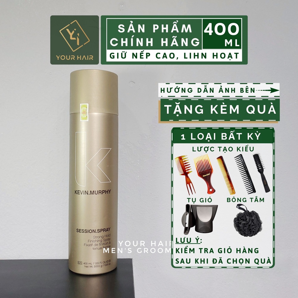 Gôm xịt tạo kiểu Kevin Murphy SESSION SPRAY - 400ml