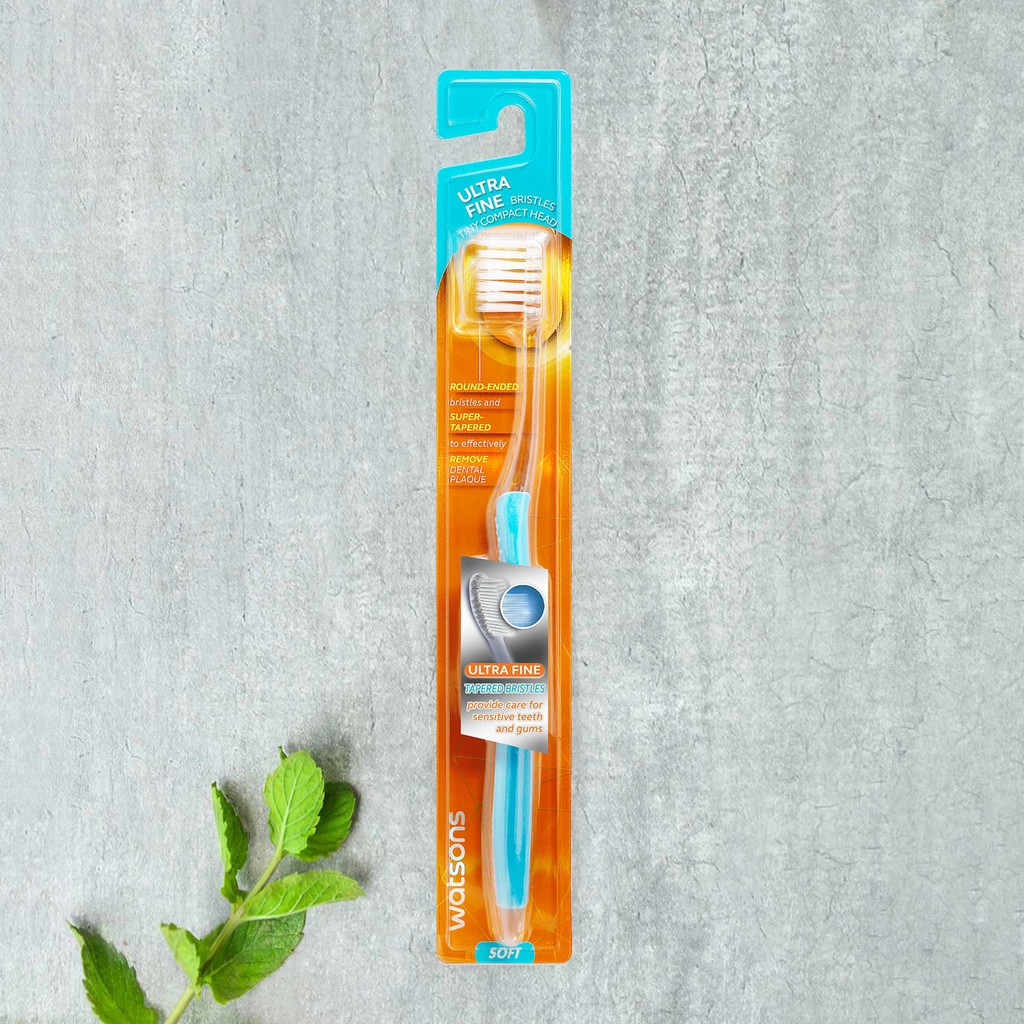 Bàn Chải Đánh Răng Watsons Sensitive Ultra FineToothbrush Soft Siêu Mềm Dành Cho Răng Nhạy Cảm 1s