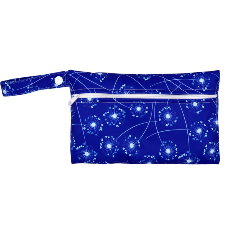 Túi Đựng Tã Em Bé Chống Thấm Nước Có Khóa Kéo In Họa Tiết Hoạt Hình